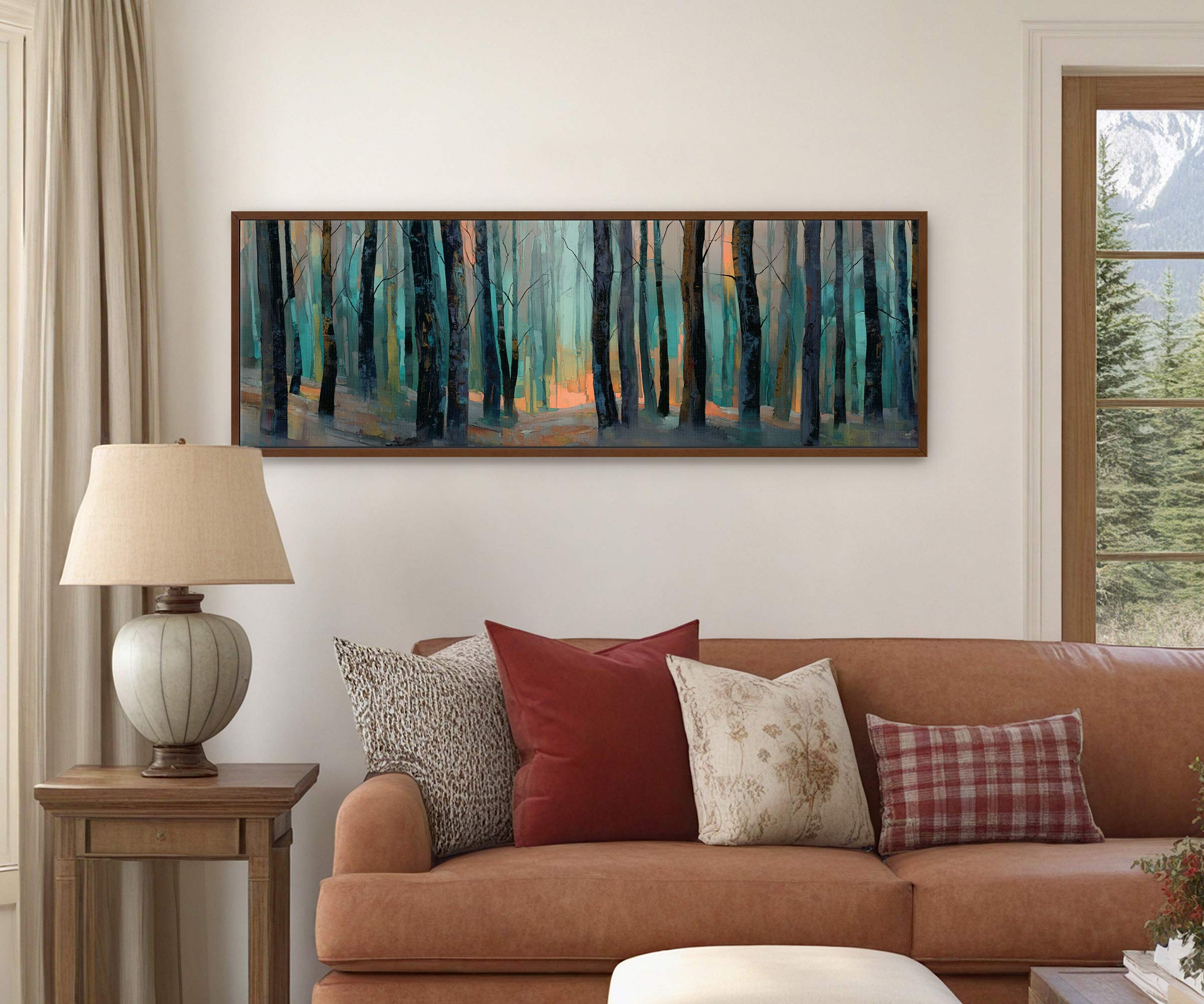 Emerald Silence – Forest Landscape Canvas Print