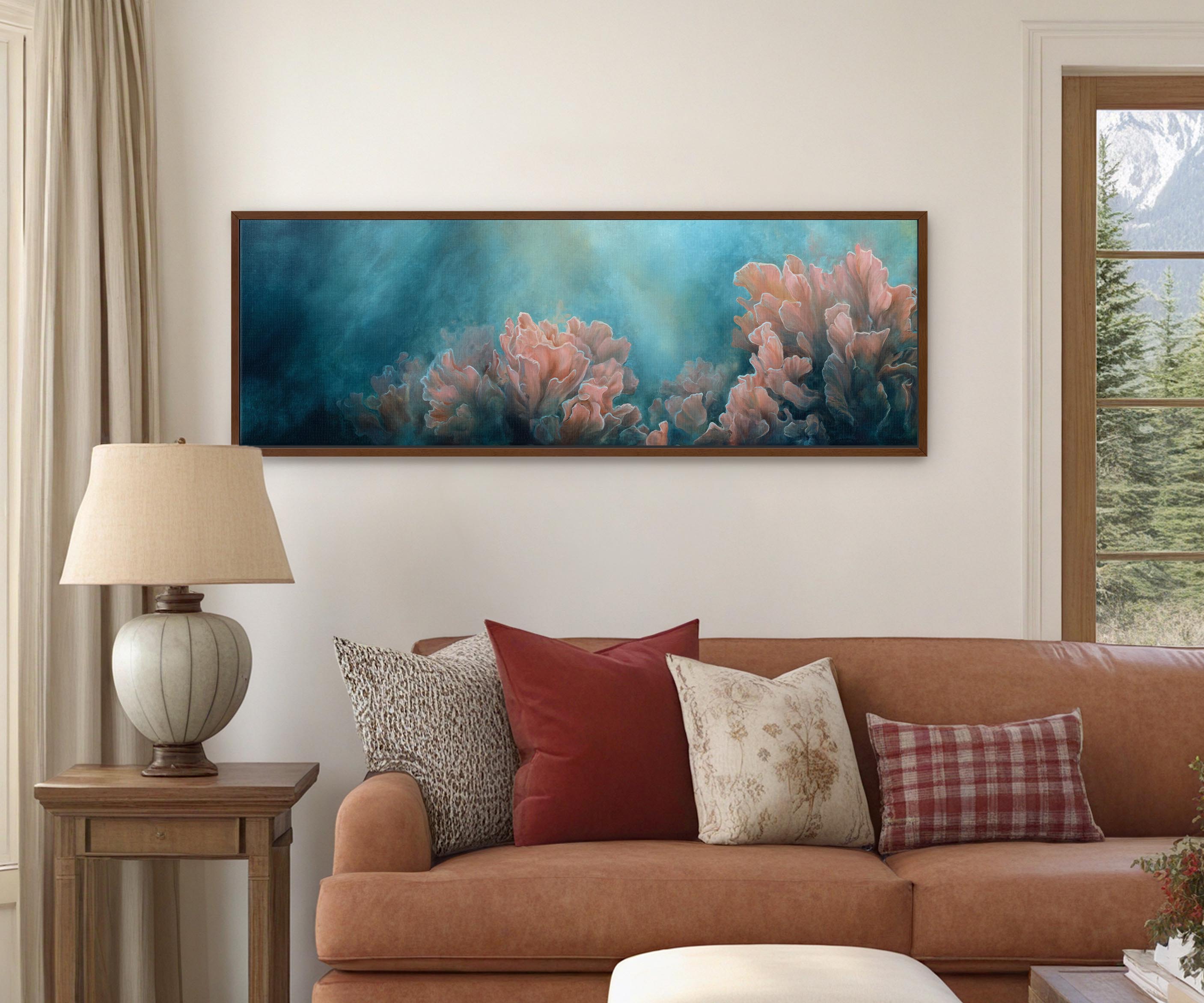 Pink Coral Reef Canvas Wall Art Print