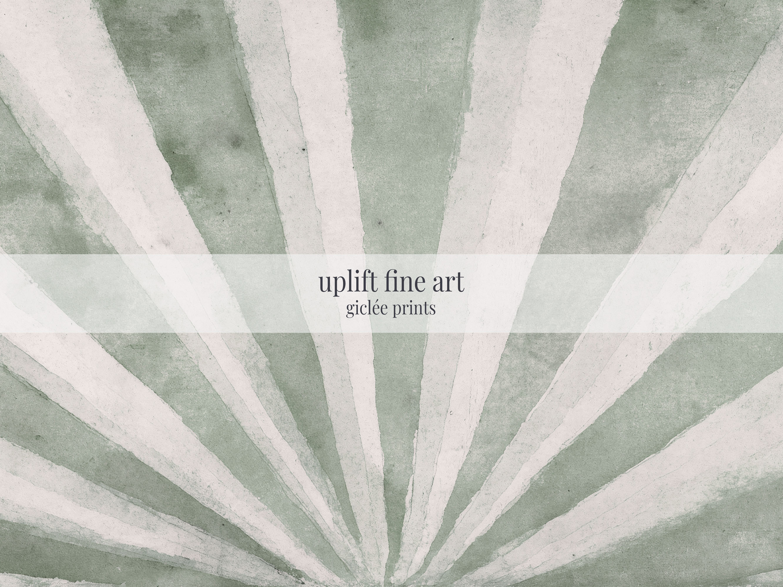 Sage Green Sunburst Wall Art Print