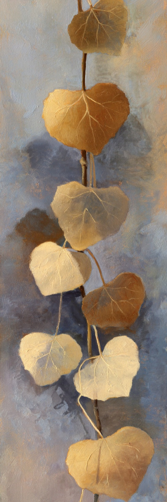 Golden Autumn Aspen Leaves Canvas Print