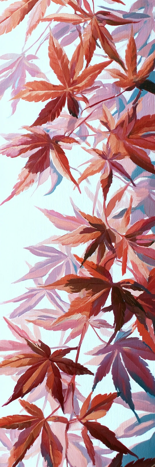 Red Japanese Maple Leaves Canvas Print