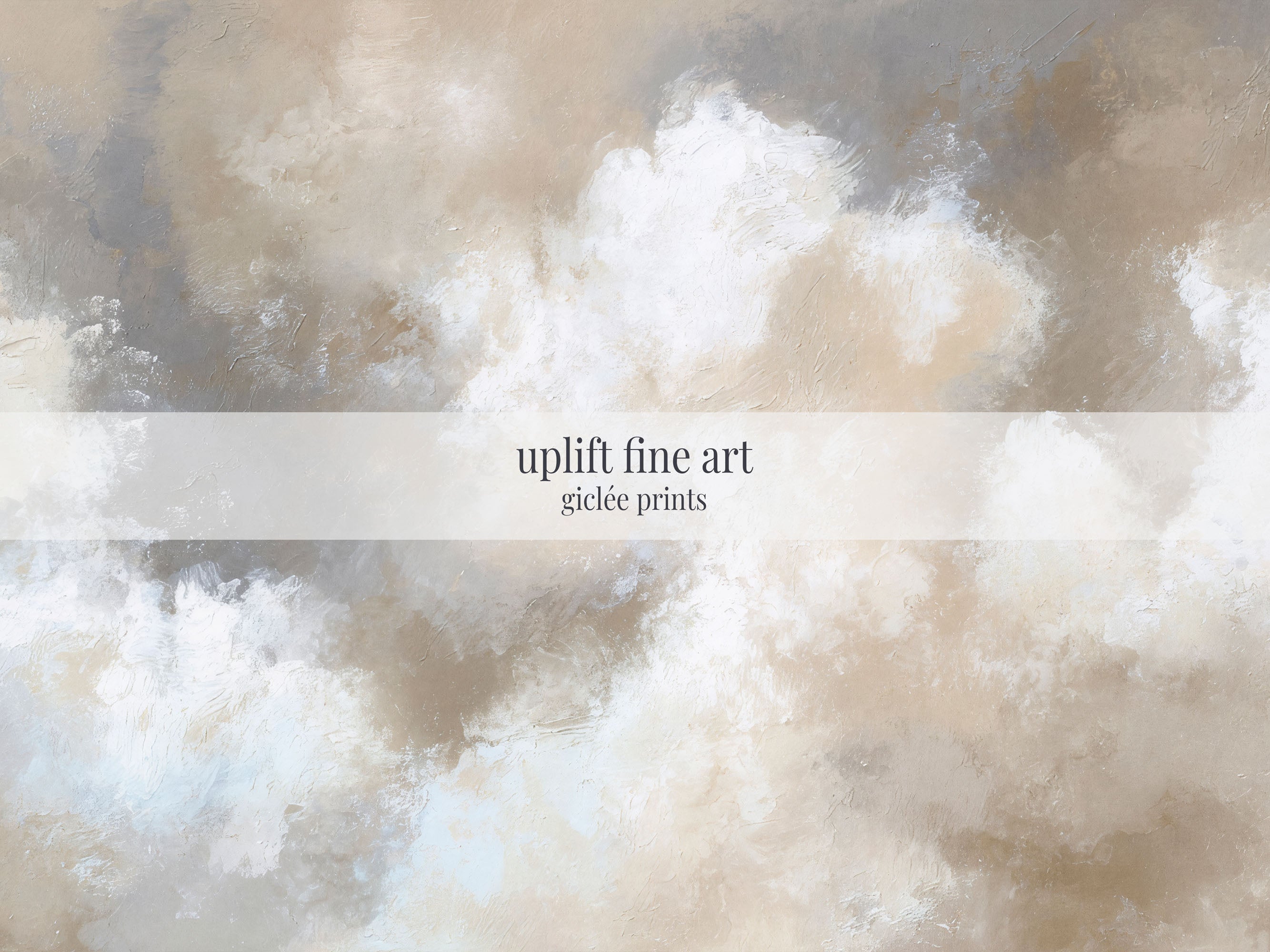Neutral Cloud Abstract Canvas Print