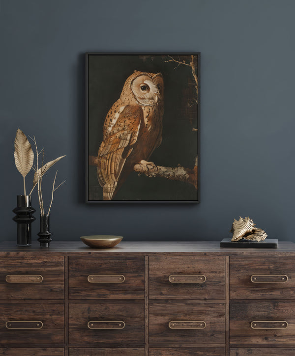 Vintage Owl Canvas Art Print