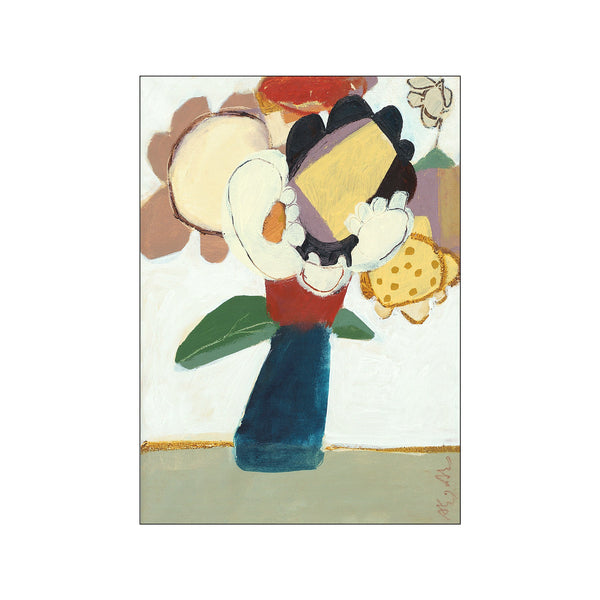 “Let Me Look in the Mirror Art Print” by Aliya Abs, fine art poster with balanced palette and painterly feel on a neutral wall.