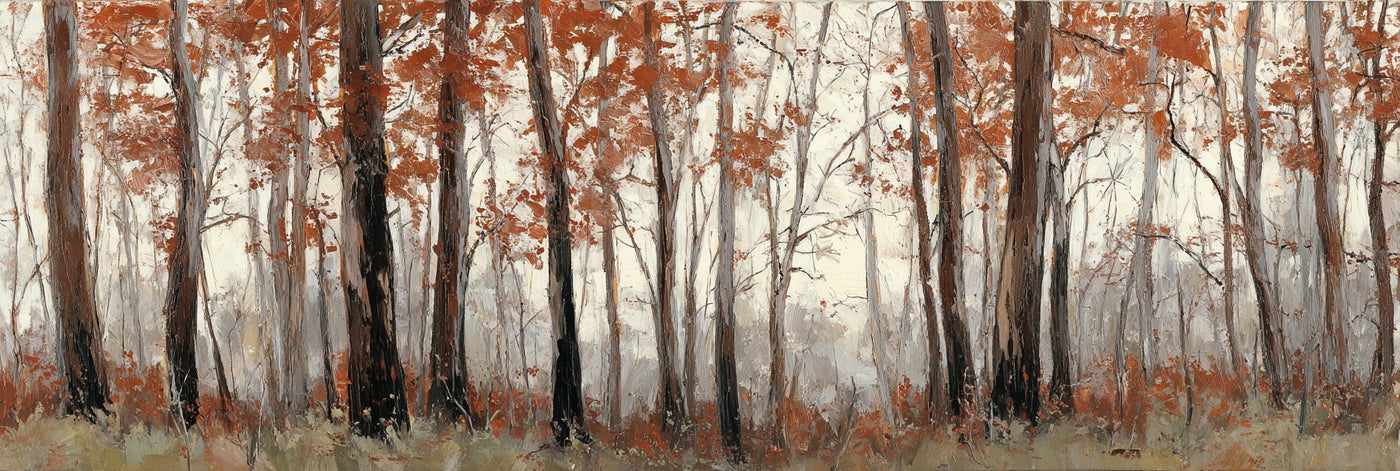 Autumn Forest Trees Canvas Print