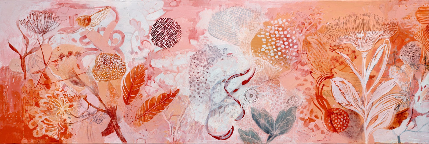 Abstract Floral Burst Canvas Print