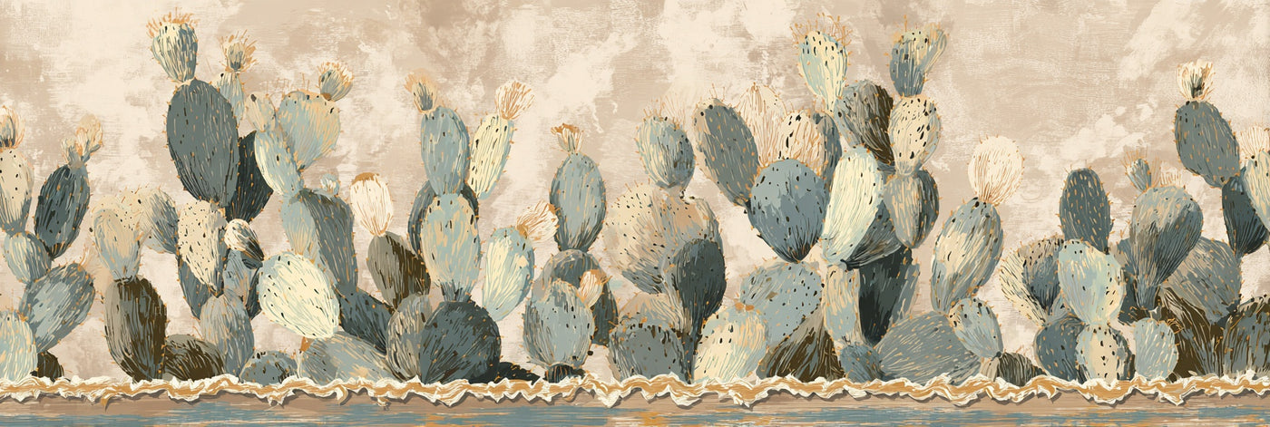 Cactus Garden Landscape Canvas Print