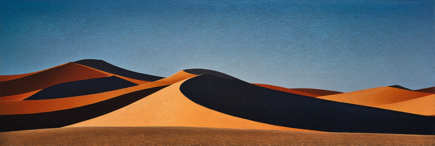 Desert Dunes Abstract Canvas Print