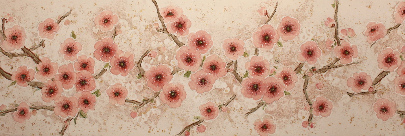 Pink Blossom Branches Canvas Print