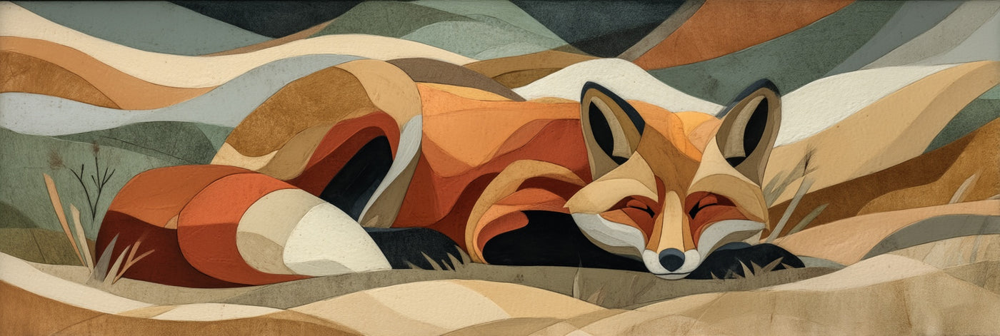 Fox Landscape Canvas Print