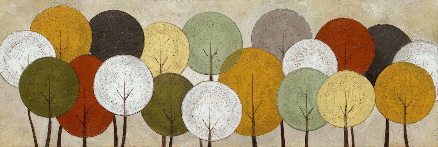 Abstract Trees Canvas Print