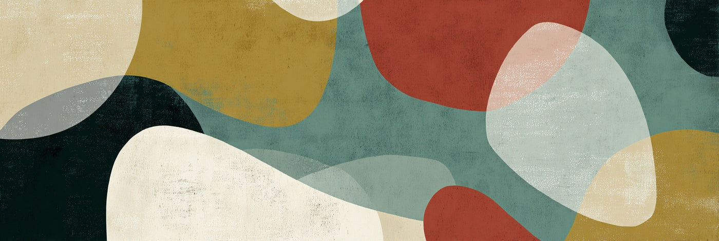 Abstract Organic Shapes Canvas Print