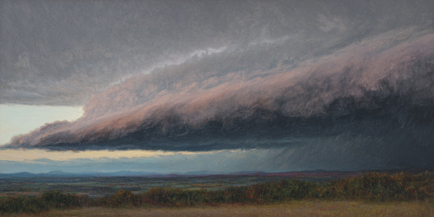 Dramatische Sturmlandschaft auf Leinwanddruck