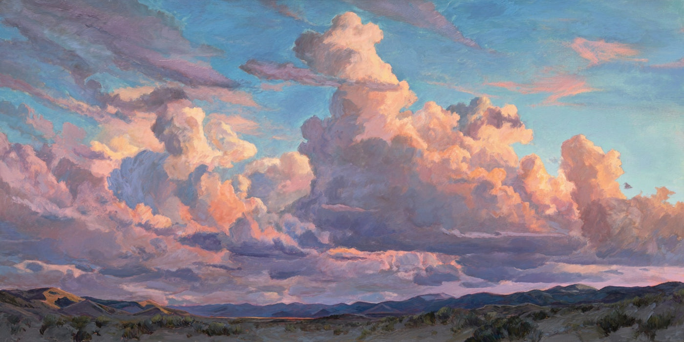 Sunset Cloudscape Desert Canvas Print
