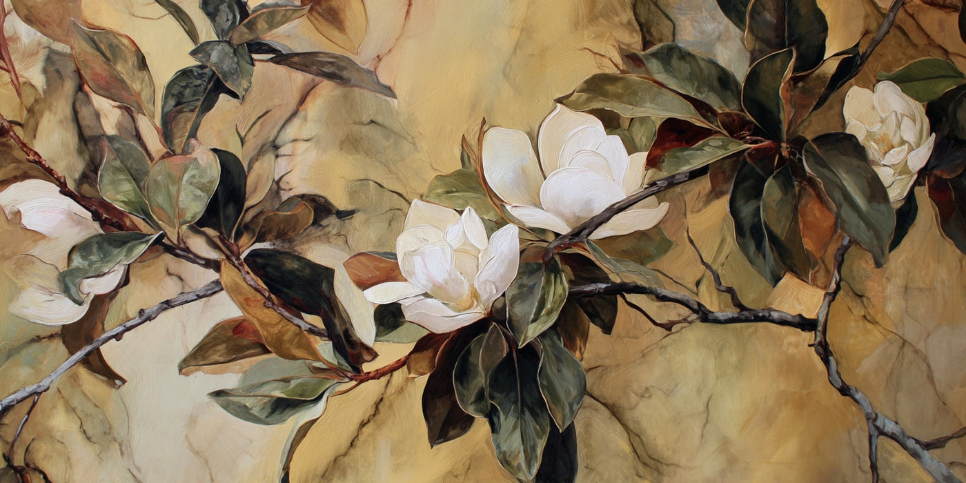 Leinwanddruck „Magnolienblütenzweig“