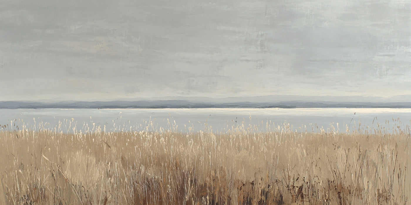Serene Grassland Landscape Canvas Print