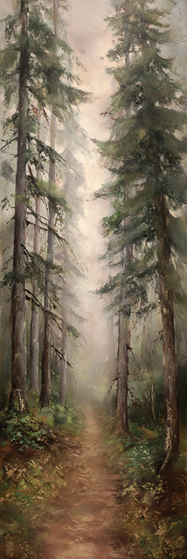 Misty Forest Path II Canvas Print
