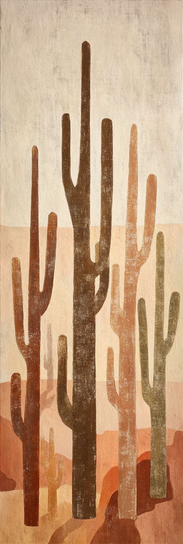 Desert Cactus I Landscape Canvas Print