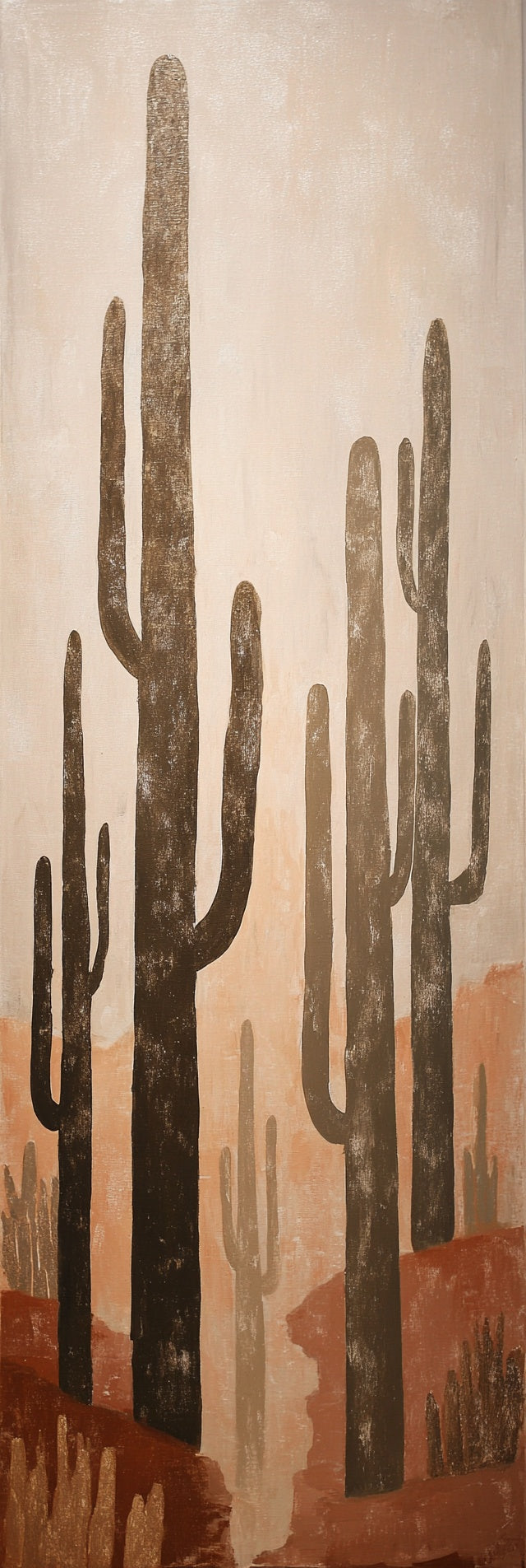 Desert Cactus II Landscape Canvas Print