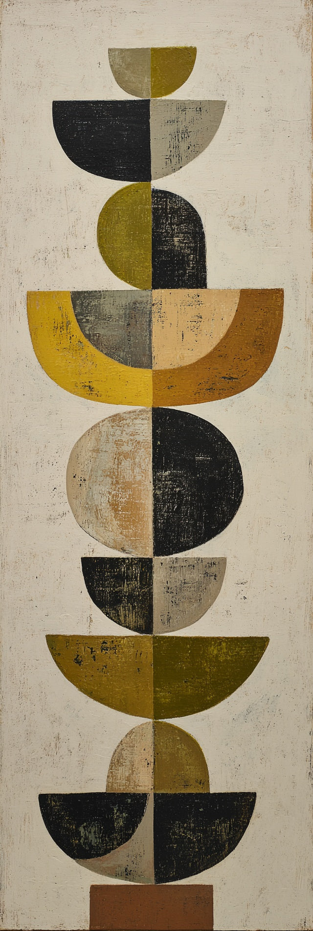 Geometrischer Balance-Stapel-Leinwanddruck