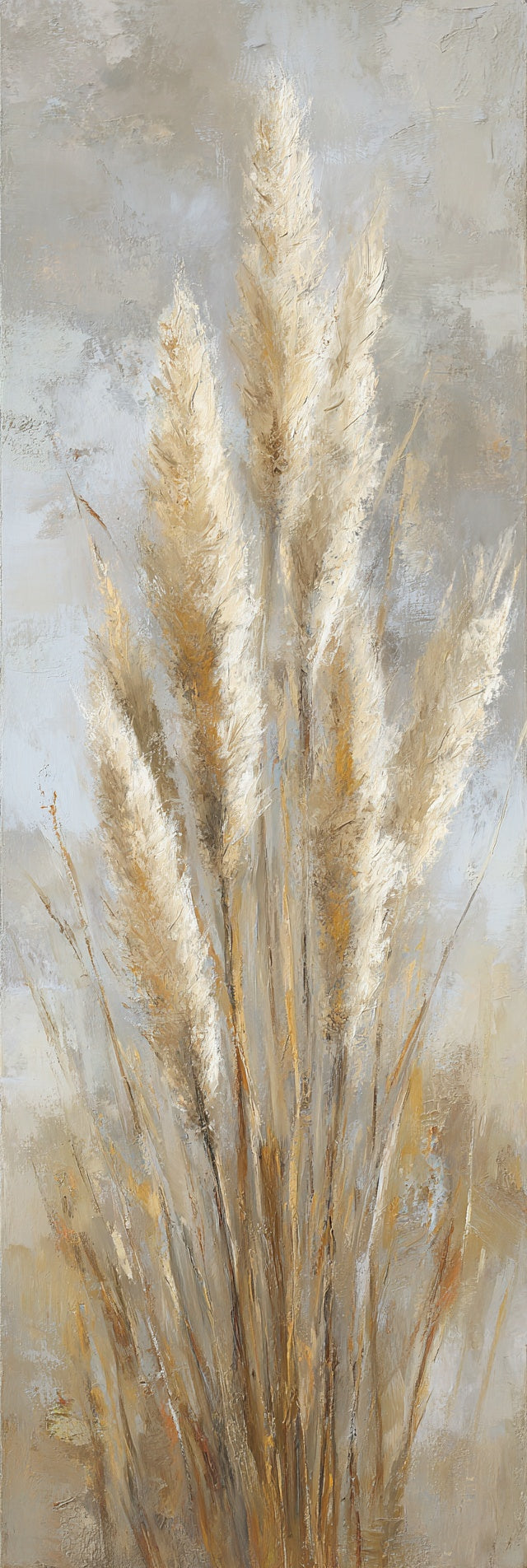 Goldenes Gras Leinwanddruck