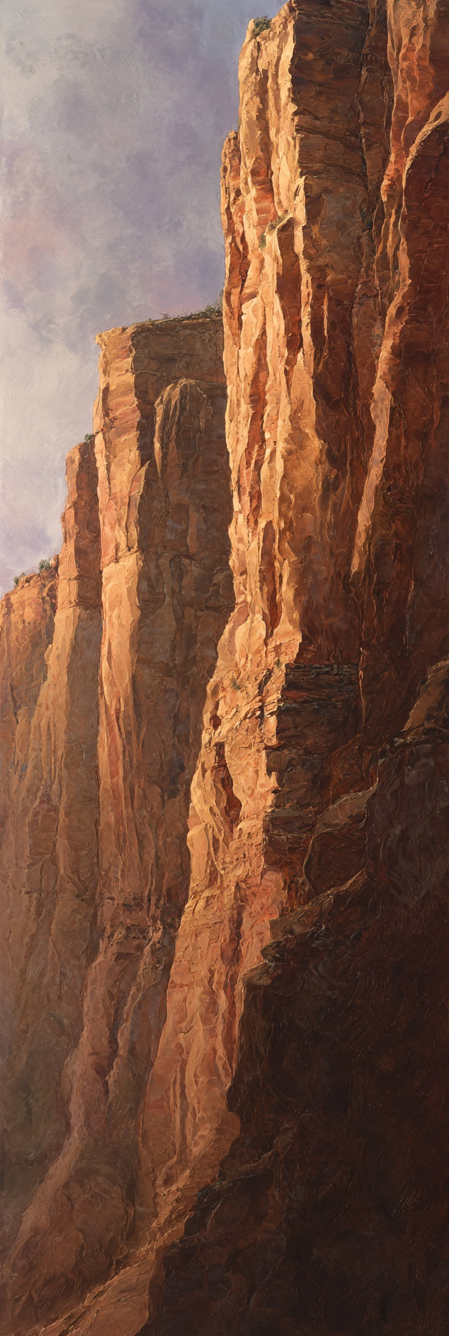 Landschaftsbild „Majestätische Canyonwände“ auf Leinwand