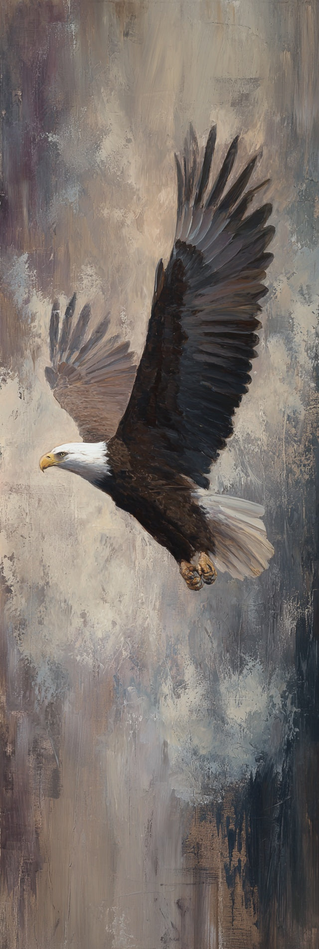 Majestätischer Adlerflug-Leinwanddruck