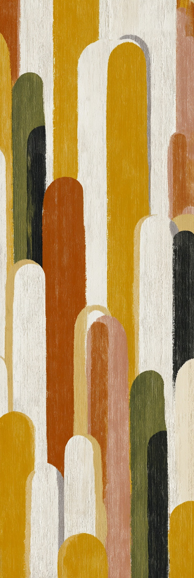 Impression sur toile de formes verticales abstraites