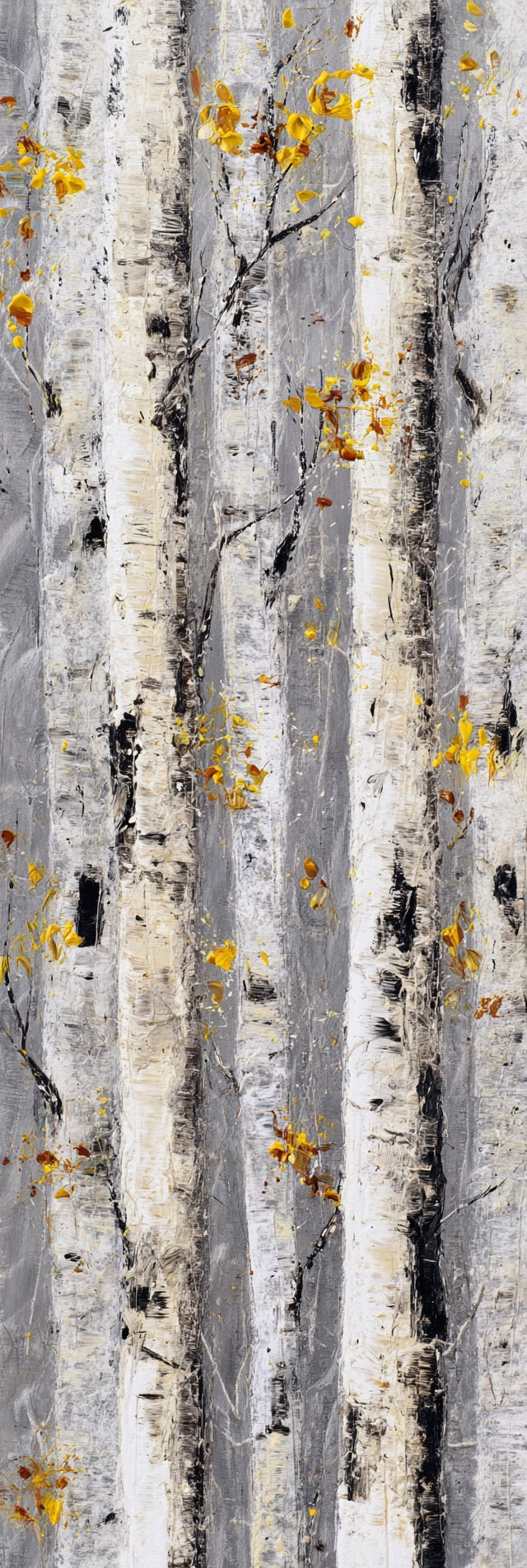 Abstract Birch Trees Canvas Print