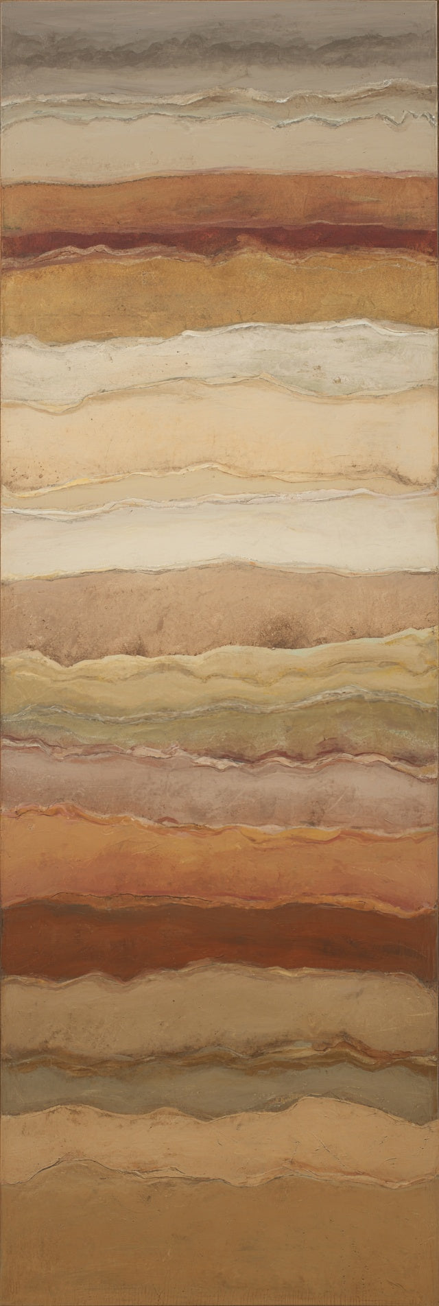Abstract Earth Layers Canvas Print