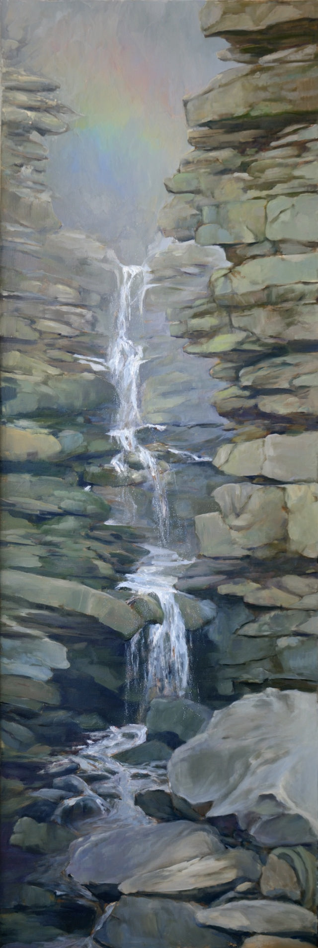 Rocky Waterfall Cascade Canvas Print