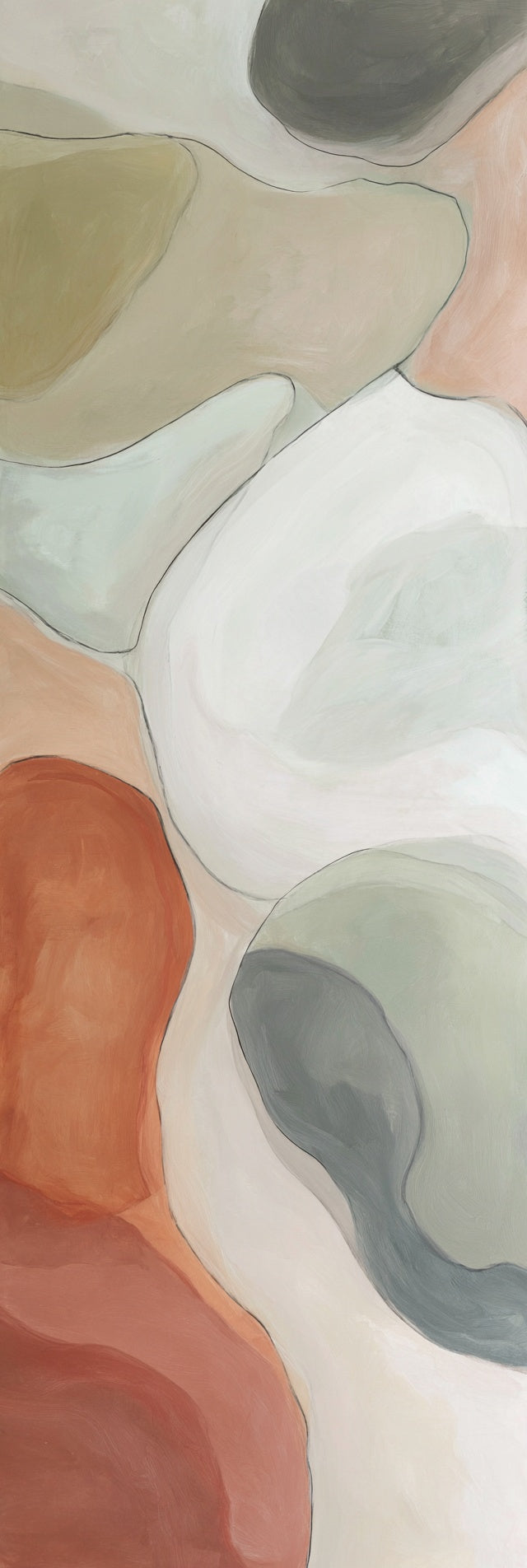 Abstract Organic Shapes Canvas Print