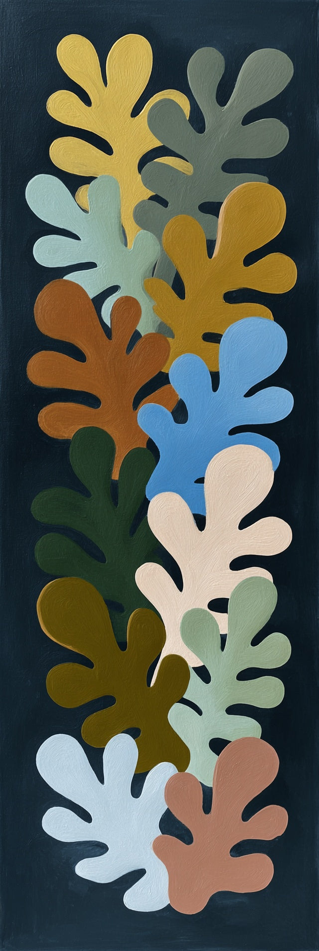 Abstract Organic Shapes Canvas Print