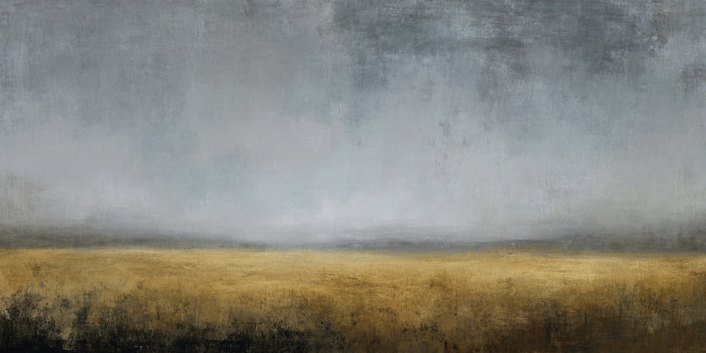 Goldenes Feld – Abstrakte Landschafts-Leinwanddruck