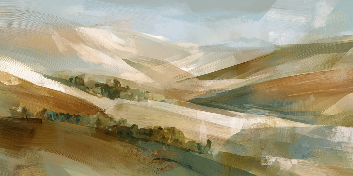 Abstrakter Landschafts-Leinwanddruck