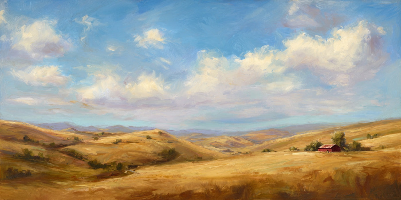 Rolling Hills Farm Landscape Canvas Print