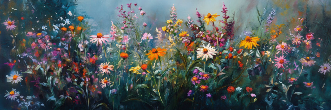 The Flourishing Meadow Panoramic Art Print