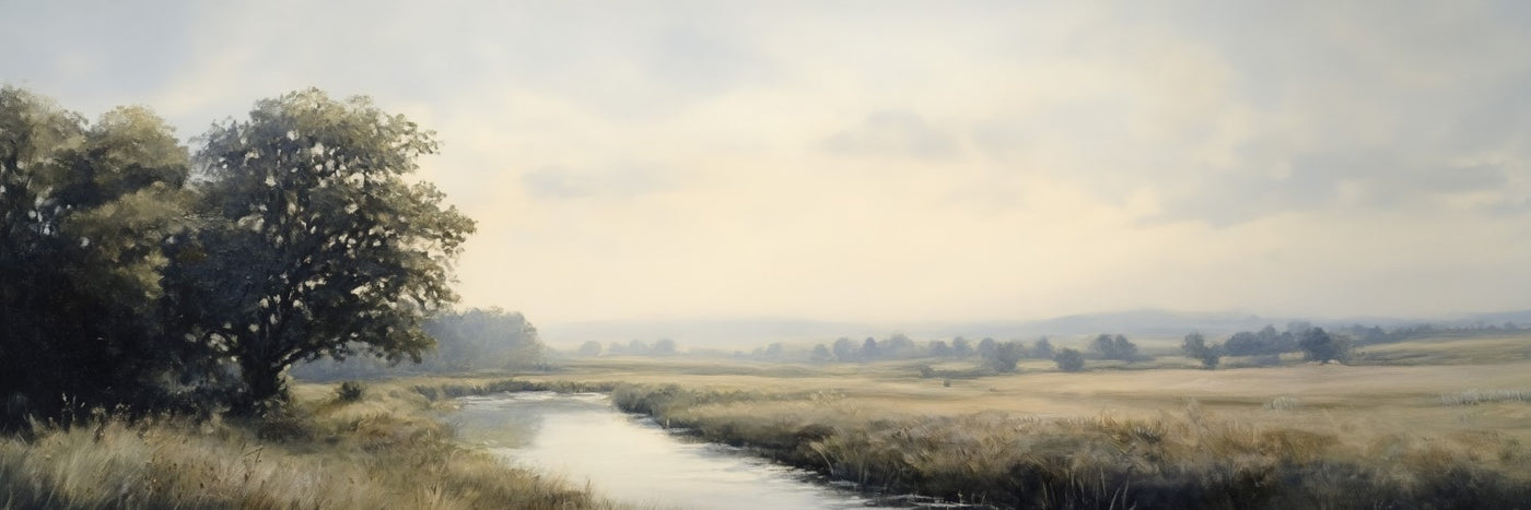 Landschafts-Vintage-Leinwandbild