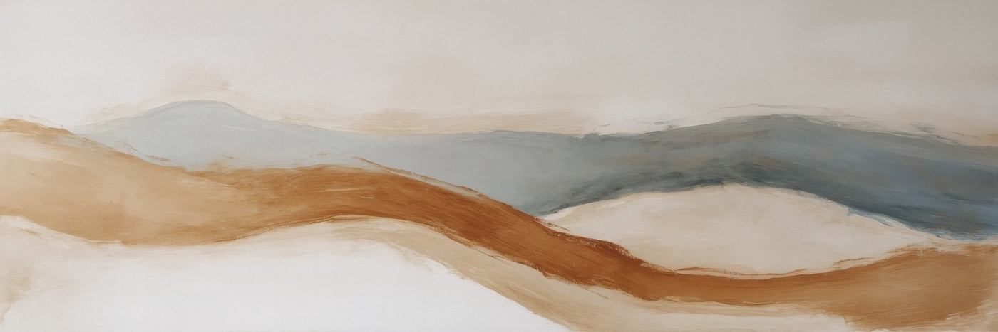 Leinwandbild „Terrakotta-Hügel“