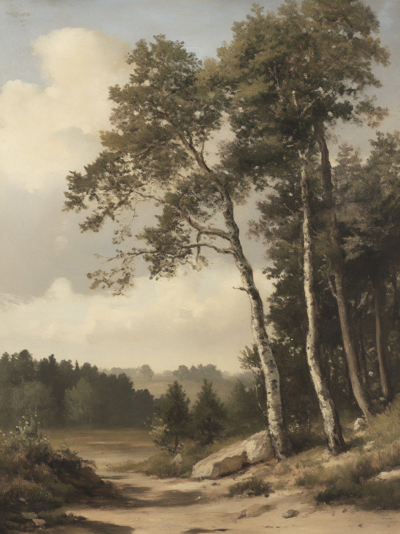Vintage Landscape Canvas Wall Art
