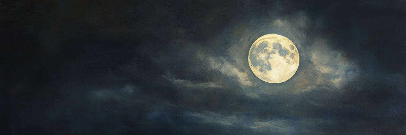 Mond bei Nacht – Leinwandbild