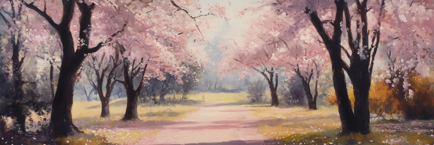 Kirschblüten-Leinwandbild