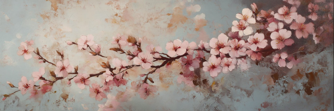 Toile murale en fleurs de cerisier