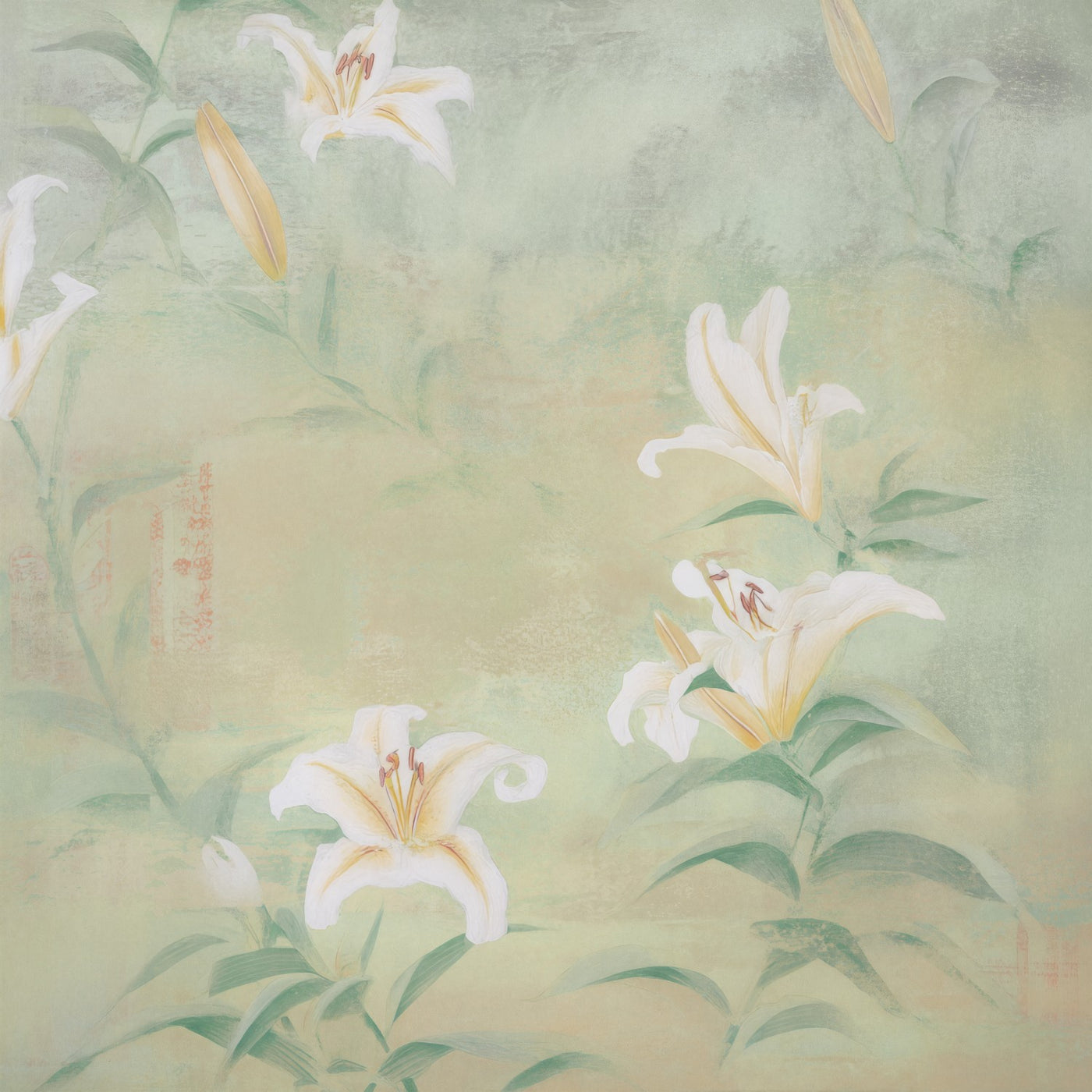 Serene Lily Botanical Print