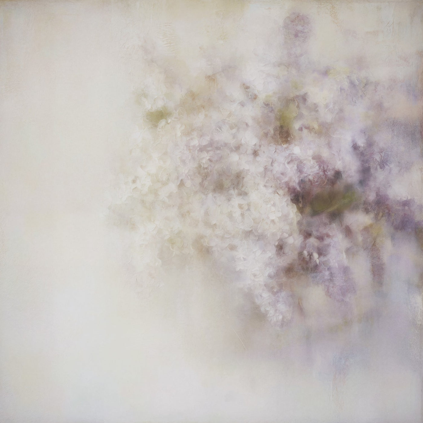 The Ethereal Lilac Bloom Abstract Art Print