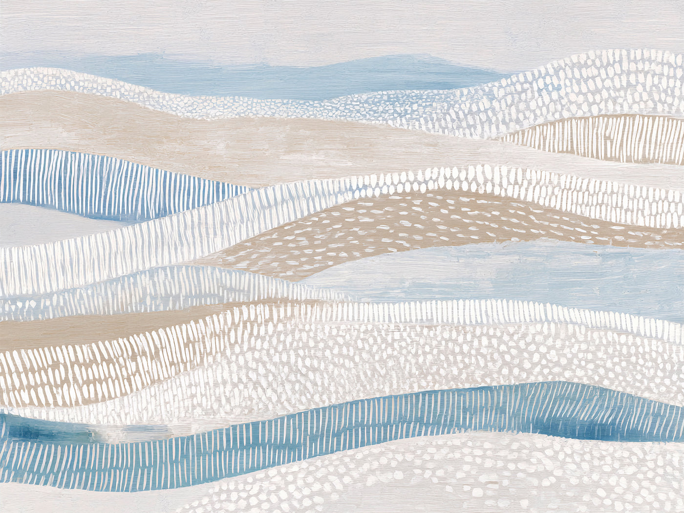 Coastal Rhythms Abstract Canvas Art