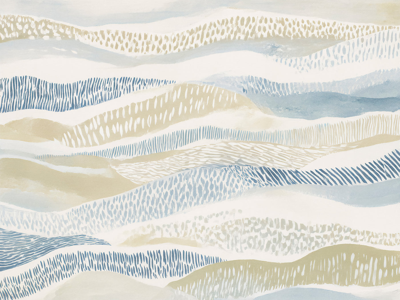 The Horizon Dunes Abstract Art Print