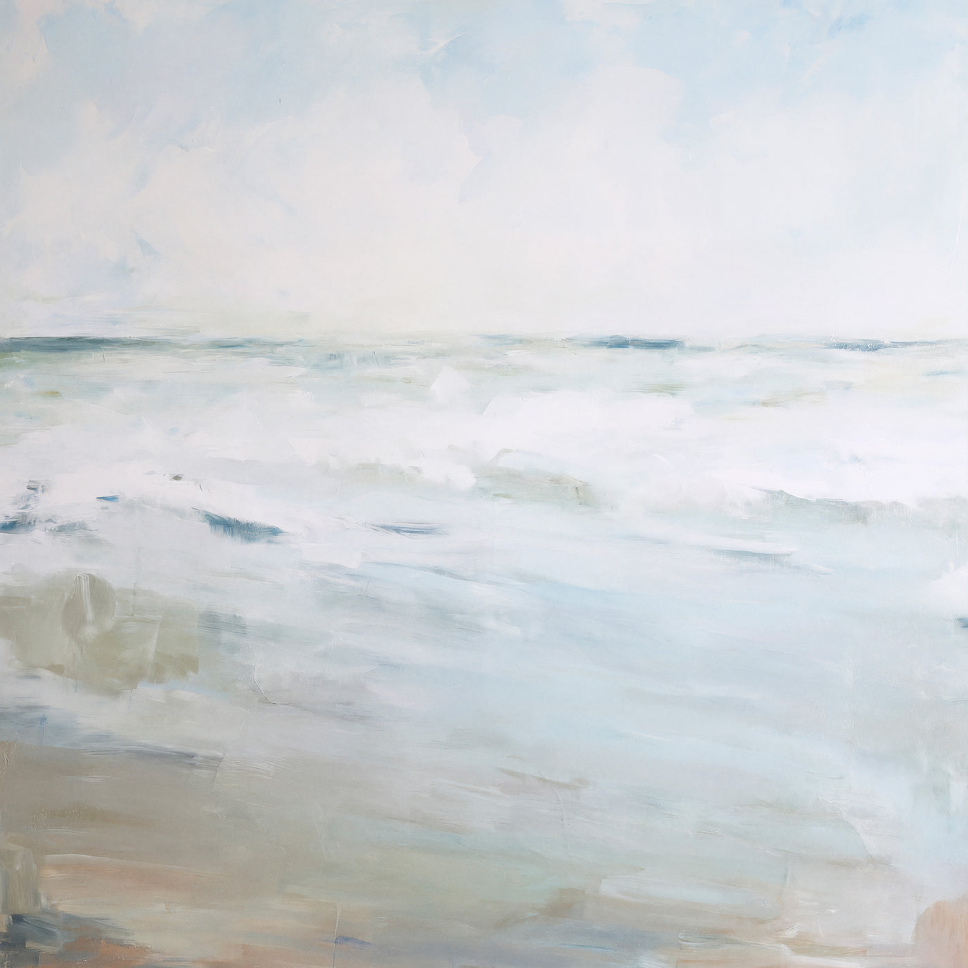 The Coastal Horizon Seascape Art Print