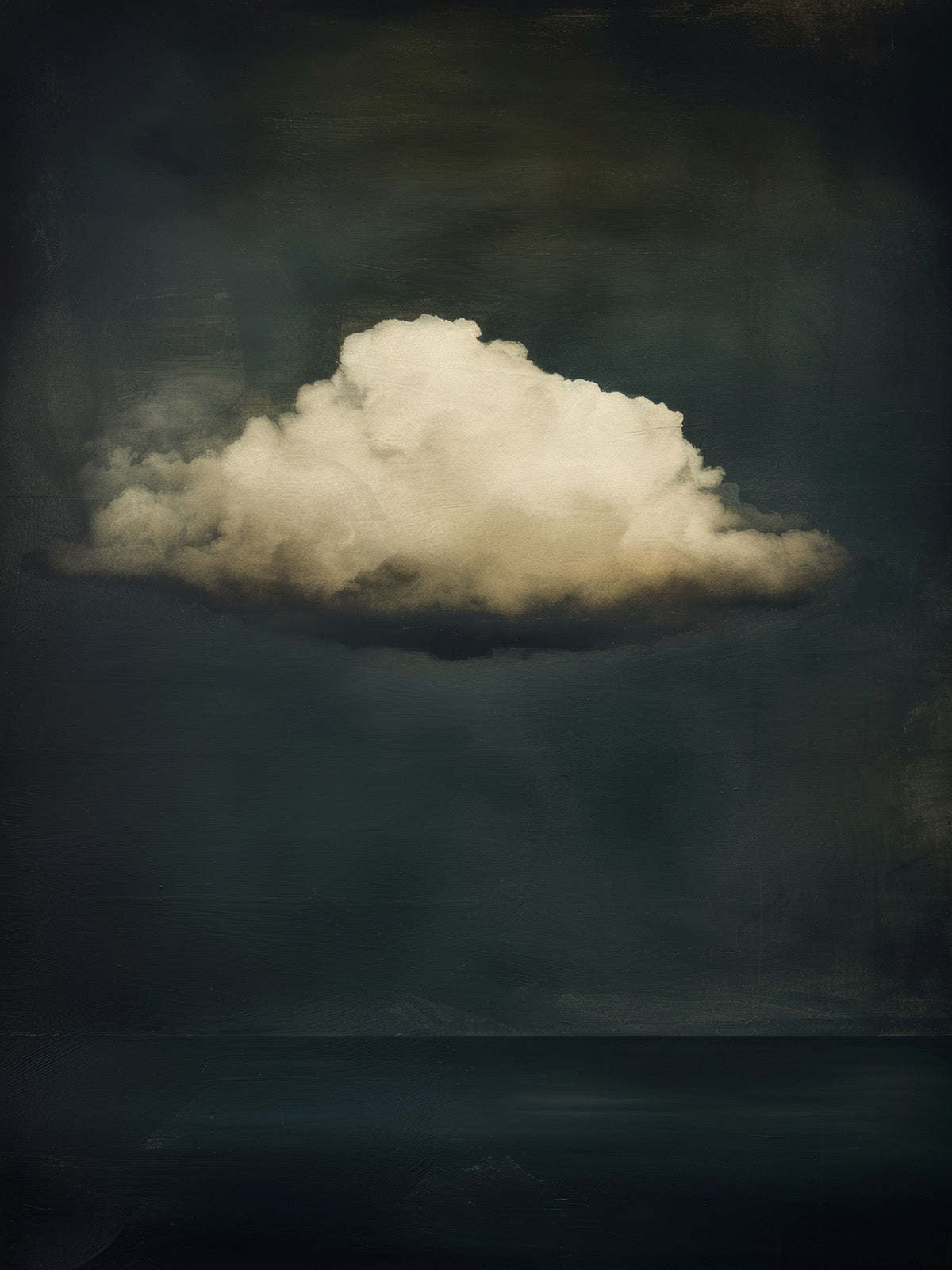 Midnight Tempest - Moody Cloud Wall Art