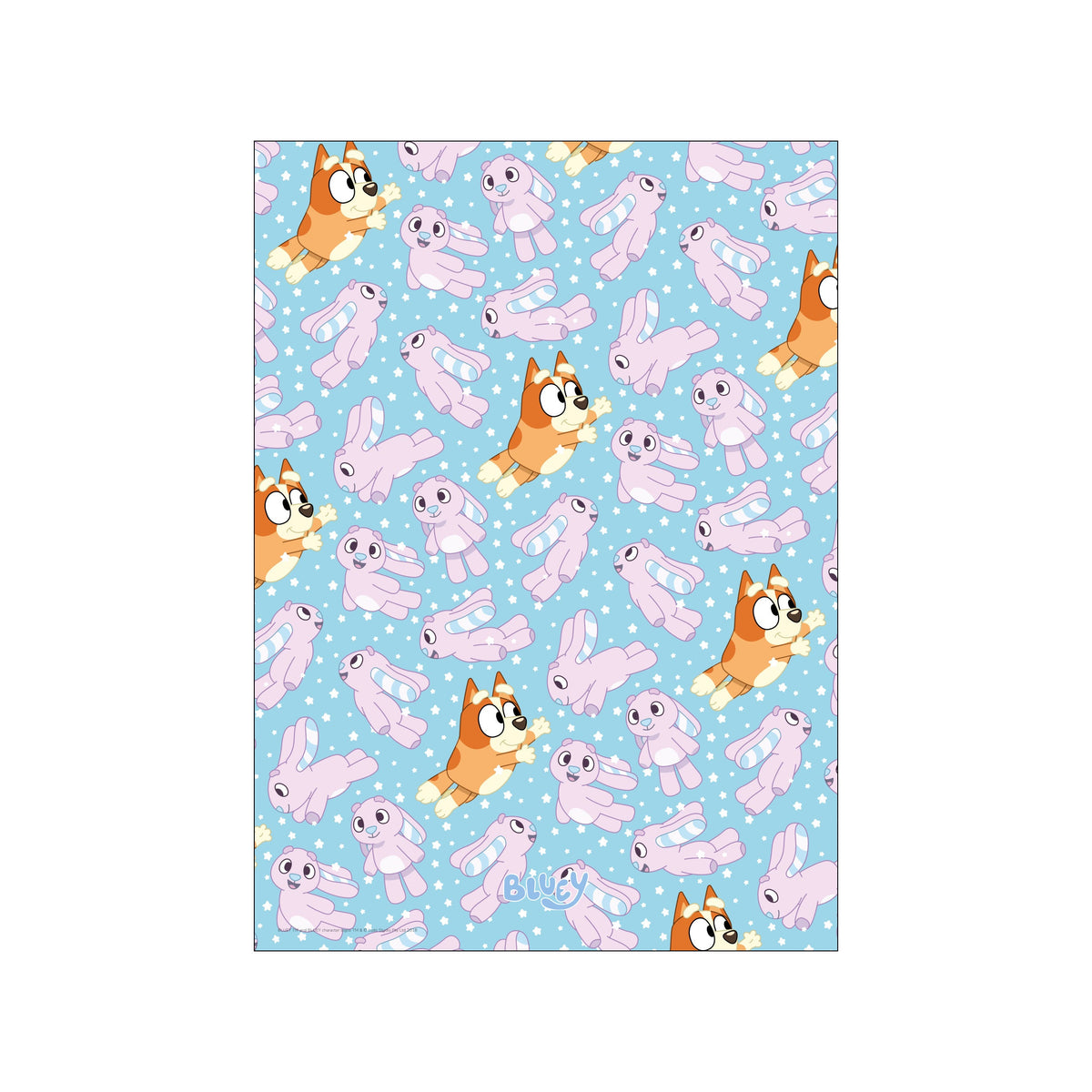 Bluey - Bingo Rabbit Pattern Art Print by Bluey | UpliftFine
